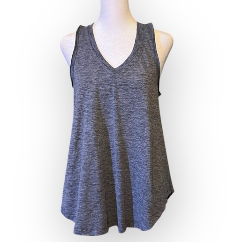 Alter’d State New! Relaxed Tank Top with Flowy Silhouette Heather Navy Small